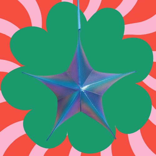 Kerstster holografisch 40 cm | Kerstbuddies