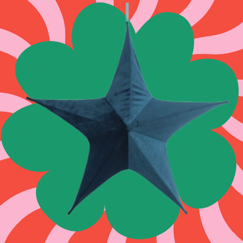 Kerstster petrol blauw 110 cm | Kerstbuddies